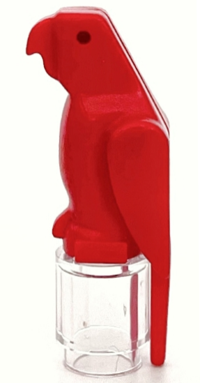 Animal, Bird, Parrot [Plain] in Red