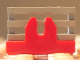 Magnet Holder Tile 2 x 2 - Tall Arms with Deep Notch in Red