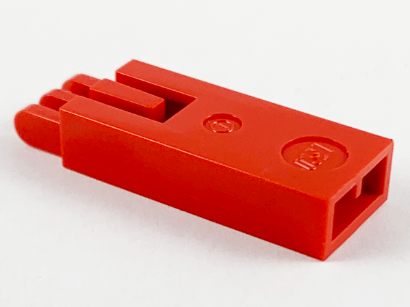 Hook Slider - Arm Base with 3 Finger Hinge in Red