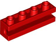 Brick Special 1 x 4 with Groove in Red