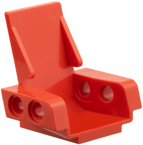 Technic Seat / Chair [3 x 2 Base] in Red