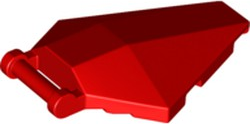 Windscreen 6 x 4 x 1 Hexagonal with Handle in Red