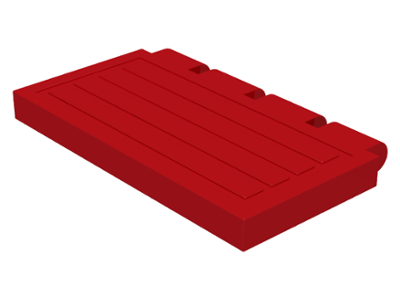 Hinge Train Gate 2 x 4 in Red