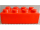 Brick Soft 2 x 4 in Red