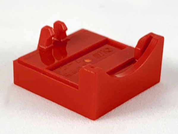Motor Cover, 9V Micromotor 2 x 2 Base in Red