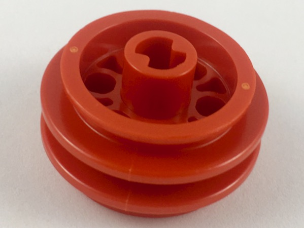 Wheel Rim 24 x 14 VR with Center Axle Hole in Red