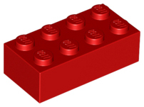 Brick 2 x 4 in Red