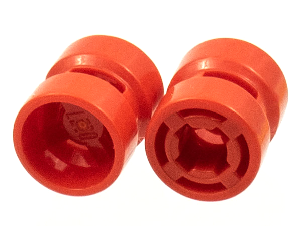 Wheel 8 x 9 with Hole Notched for Wheels Holder Pin in Red