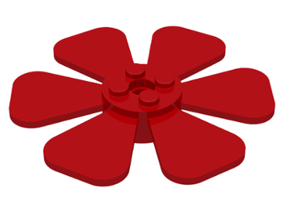 Propeller 6 Blade Fan 8 x 8 in Red