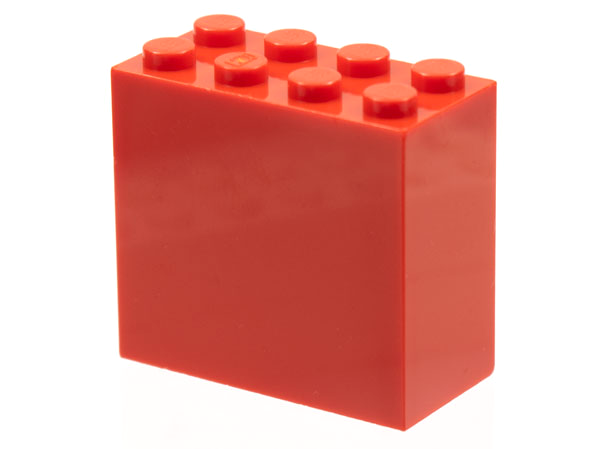 Brick 2 x 4 x 3 in Red
