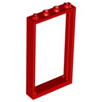 Door Frame 1 x 4 x 6 Type 1 in Red