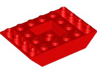 Brick Sloped Inverted 45° 6 x 4 Double with Recessed Center in Red