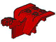 Vehicle Body, Tricycle Body Top with Dark Gray Chassis in Red