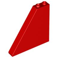 Brick Sloped 55° 1 x 6 x 5 in Red