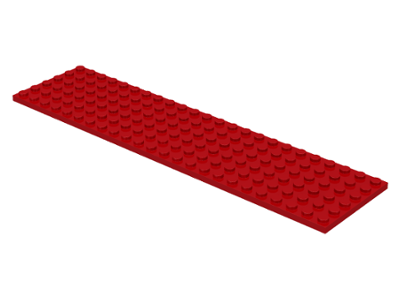 Plate 6 x 24 in Red