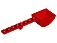 Launcher, with 1 x 8 Plate with Pin Hole and Bucket (Catapult) in Red