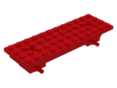 Vehicle Base 4 x 12 x 1 2/3 in Red