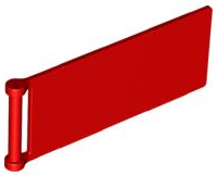 Flag 7 x 3 with Rod in Red