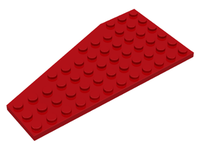 Wedge Plate 6 x 12 Right in Red