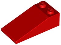 Brick Sloped 18° 4 x 2 in Red