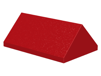 Brick Sloped 45° 2 x 3 Double in Red