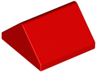 Brick Sloped 45° 2 x 2 Double in Red