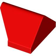 Brick Sloped 45° 2 x 1 Double / Inverted with Hollow Bottom in Red