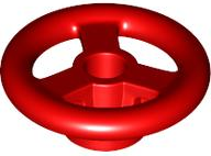 Steering Wheel Small, 2 x 2 [Reinforced] in Red