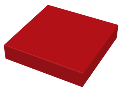 Tile 2 x 2 without Groove in Red