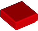 Tile 1 x 1 with Groove in Red