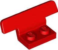 Spoiler, Plate Special 1 x 2 in Red