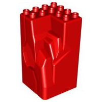 Duplo Rock Cave 4 x 4 x 6 in Red