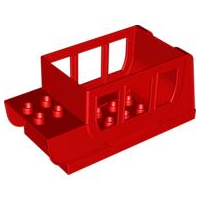 Duplo Horse Carriage Body in Red