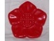Duplo Plant, Flower 6 x 6 with 4 Top Studs in Red