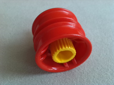 Duplo Toolo Wheel with Action Wheeler Screw in Red