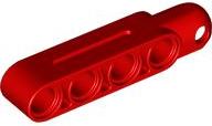 Technic Steering Arm 5 x 1 with Towball Socket (Type2) in Red