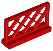 Fence Lattice 1 x 4 x 2 in Red