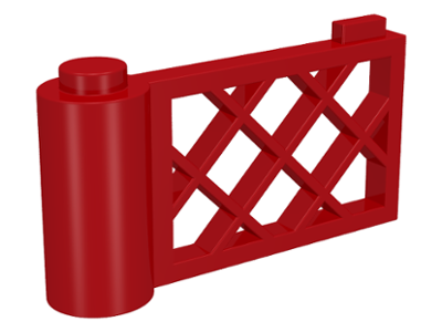 Fence Gate 1 x 4 x 2 in Red