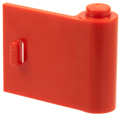 Door 1 x 3 x 2 Right in Red