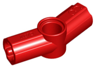 Technic Axle and Pin Connector Angled #3 - 157.5° in Red