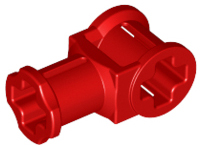 Technic Axle Connector with Axle Hole in Red
