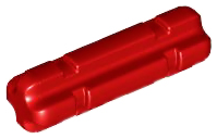 Technic Axle 2 Notched in Red