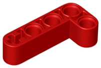 Technic Beam 2 x 4 L-Shape Thick in Red