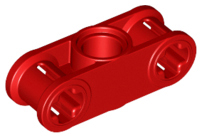 Technic Axle and Pin Connector Perpendicular 3L with Centre Pin Hole in Red