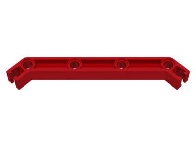 Znap Beam 11, 4 Holes, 2 Bends in Red