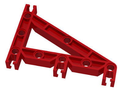 Znap Beam 9, 8 Holes, Triangular in Red