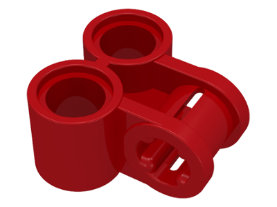 Technic Axle and Pin Connector Perpendicular Double in Red
