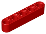 Technic Beam 1 x 5 Thick in Red