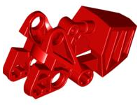 Large Figure Foot, with Ball Joint Socket 3 x 6 x 2 1/3 in Red