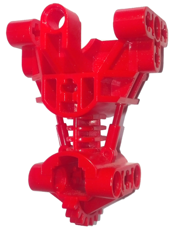 Large Figure Skeletal, Torso, Gearbox in Red